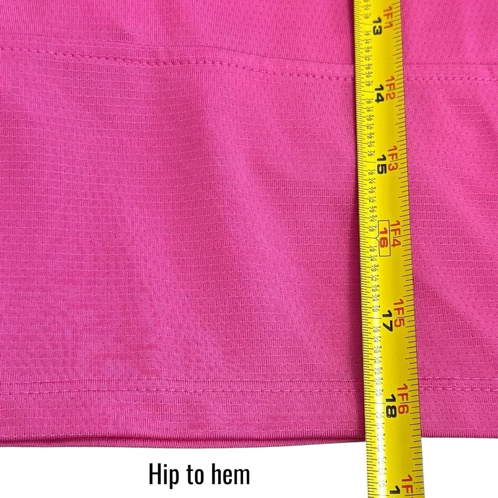 Court‎ Haley Tiered Mesh Pink Skort Athletic Tennis Golf Feminine Preppy L